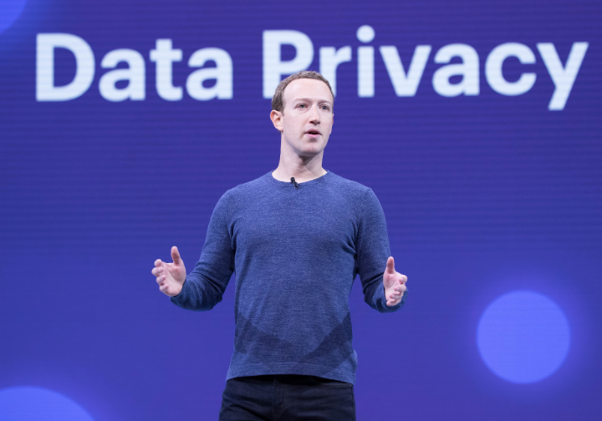 Mark Zuckerberg, fundador y CEO de Meta, en una conferencia sobre privacidad de datos en 2021