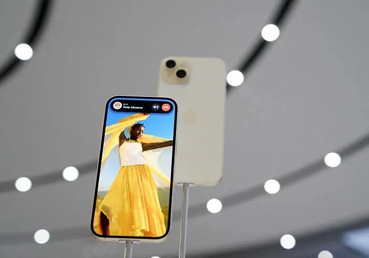 Imagen de un iPhone 15