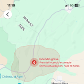 Así es como Google Maps avisa y te pone a salvo de los incendios forestales en España