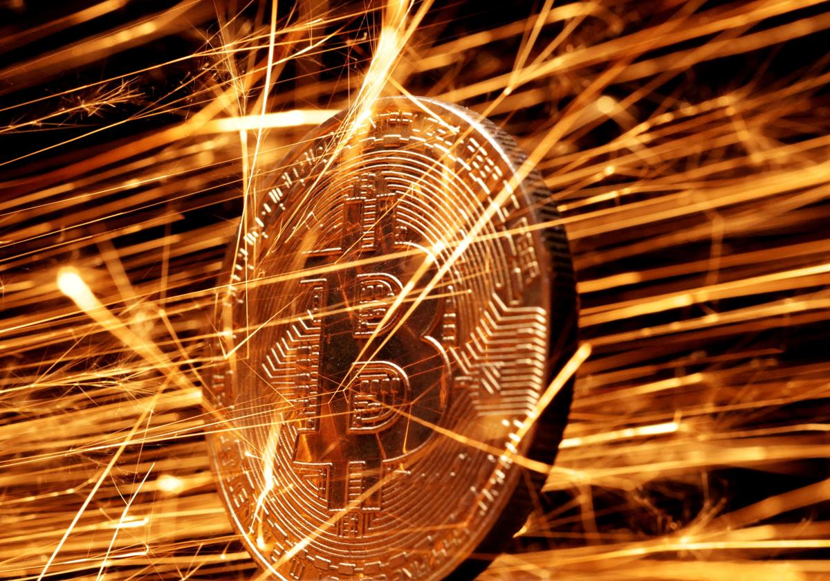 Representación del Bitcoin.