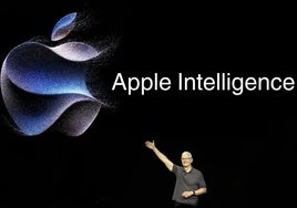 El CEO de Apple, Tim Cook, durante la presentación de Apple Intelligence