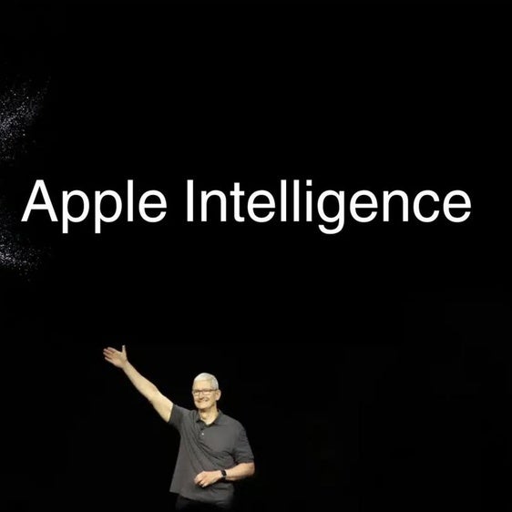 El CEO de Apple, Tim Cook, durante la presentación de Apple Intelligence