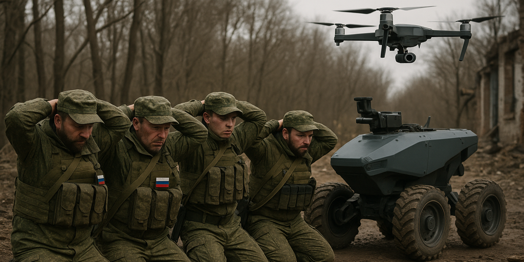 歴史上初めて、ロシアの兵士はロボットのみの攻撃に降伏しました