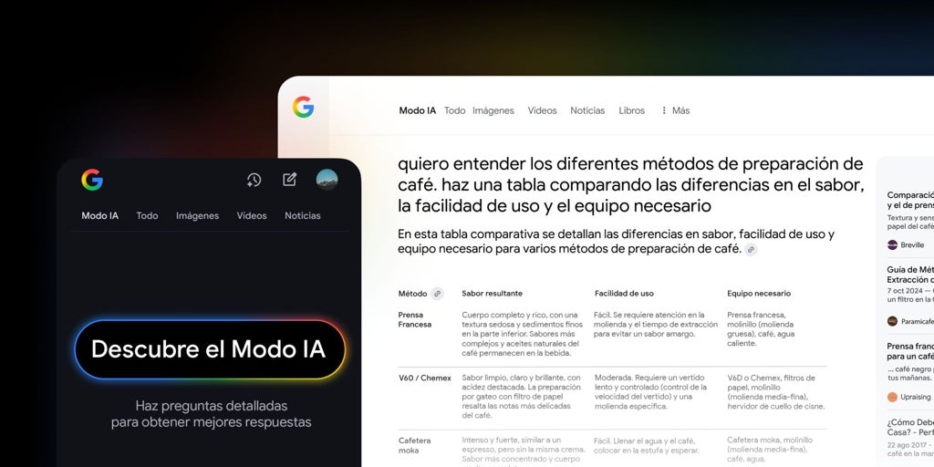 El Modo IA de Google llega a España: así va a cambiar la forma en la que buscas información en internet