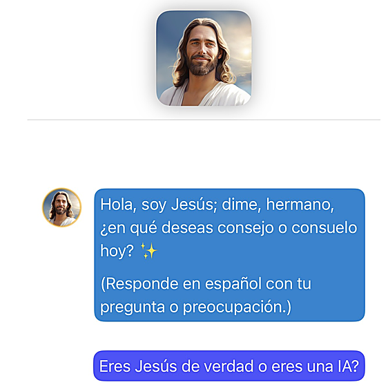 La IA convierte a Jesucristo en un 'coach' virtual por 6 euros al mes