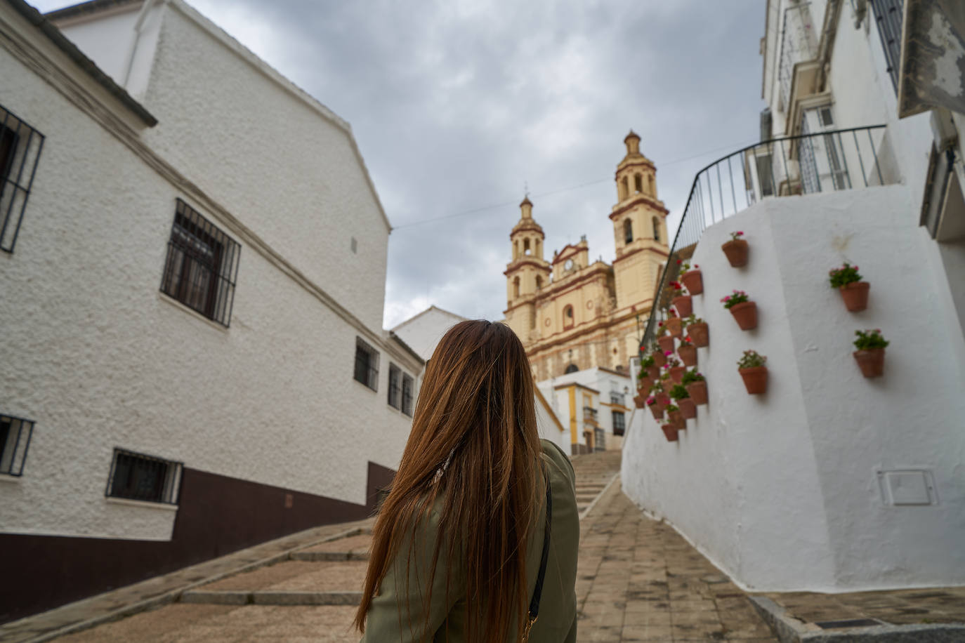 El casco histórico de Olvera está rematado por su iglesia