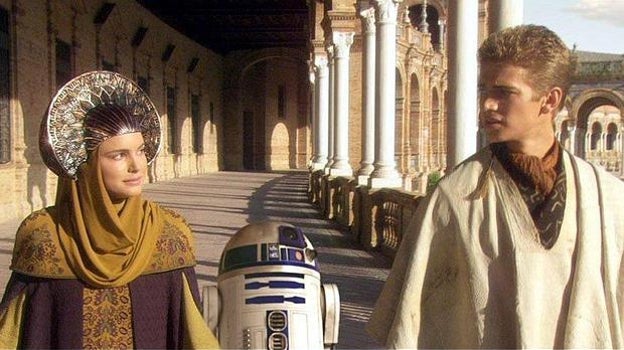 La plaza de España como el planeta Naboo