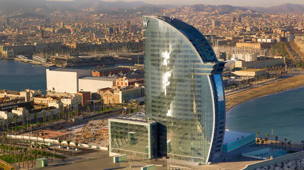 Imagen del edificio del hotel W Barcelona