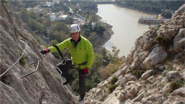 La vía ferrata del Chorro es una de las populares de toda Andalucía