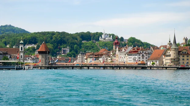 Kapellbrücke, Lucerna (Suiza)