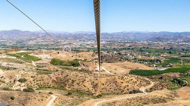 La tirolina doble más larga de Andalucía está en Málaga