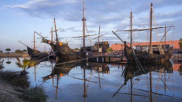Réplicas de las Tres Carabelas en Palos de la Frontera