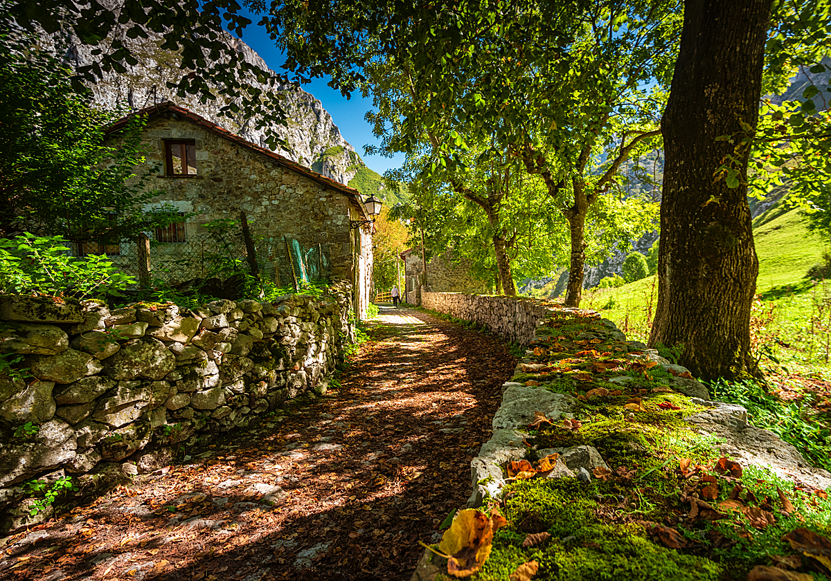 Imagen del pueblo de Bulnes, Asturias