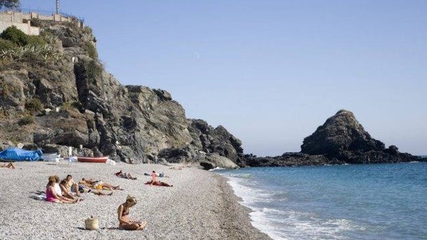 Playa de la China o San Cristóbal, en Granada