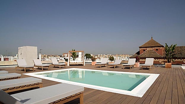 Vistas a Triana desde la terraza del hotel