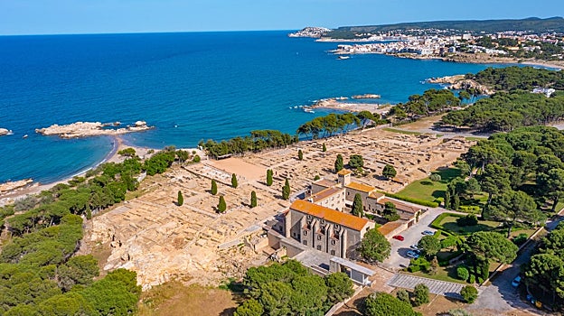 Imagen de la ciudad romana de Ampurias