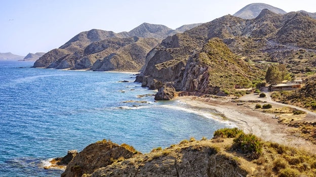 Playa El Sombrerico en Mojácar.