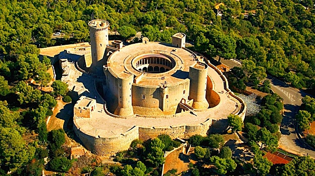 Imagen aérea del castilo de Bellver