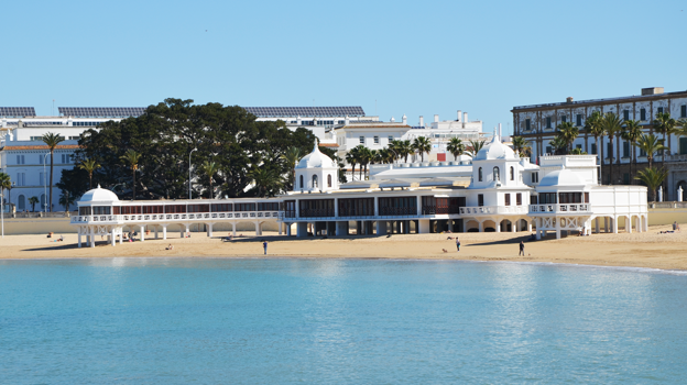 Imagen de la playa de La Caleta, Cádiz