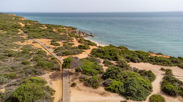 Sendero de Roche hasta cala Encendida en Conil de la Frontera.