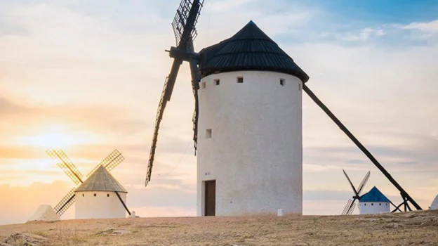 Imagen de los molinos de Campo de Criptana