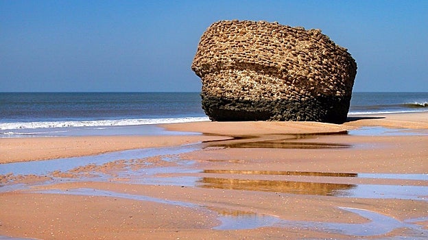 Restos de la Torre La Higuiera en Matalascañas.