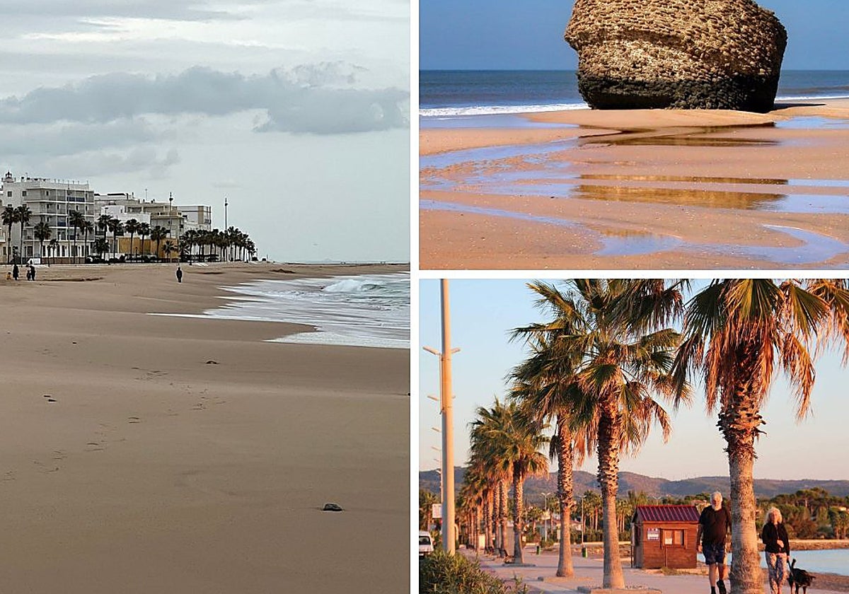 Fuera de temporada, las playas de Andalucía muestran un aspecto muy diferente