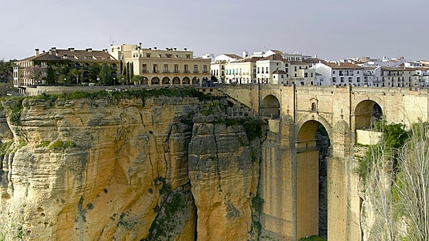 El Parador de Ronda se ubica junto al desfiladero de la ciudad malagueña.