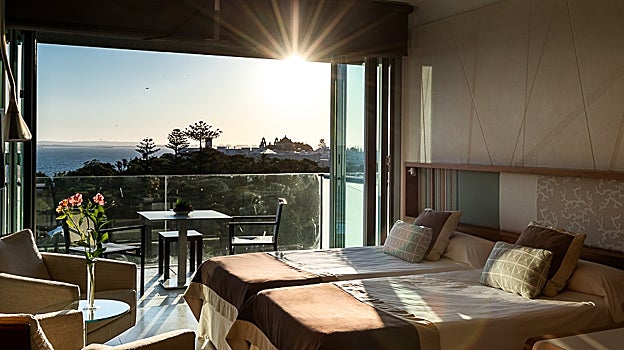 Panorámica desde el Parador de Cádiz.