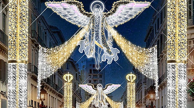 Iluminación de la calle Larios de Málaga