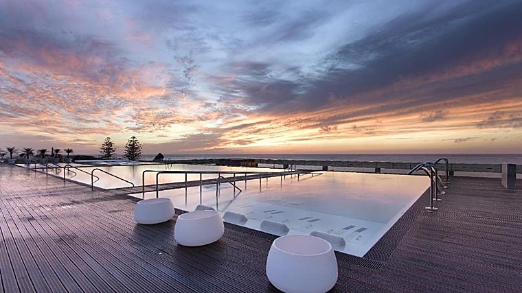 Puesta de sol desde el Parador de Cádiz