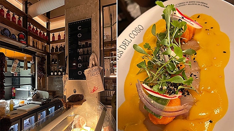 Colmado de Ultramarines del Coso y Tiradito de lubina