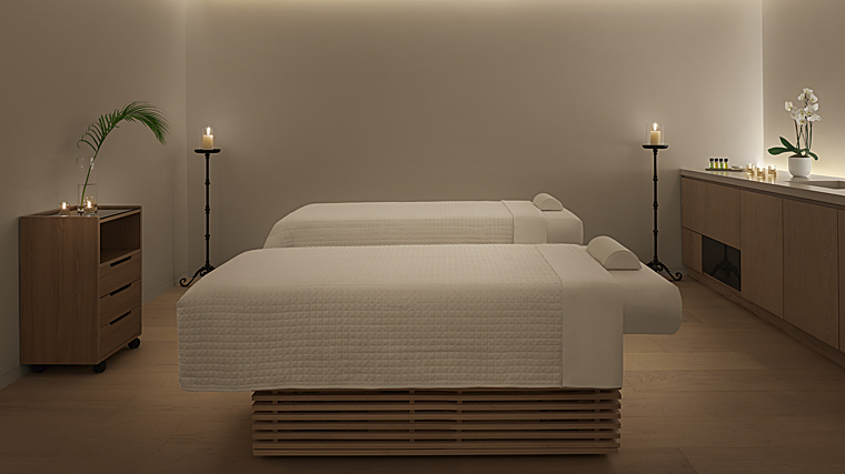 Imagen de cabina de tratamiento en pareja del hotel The Madrid Edition