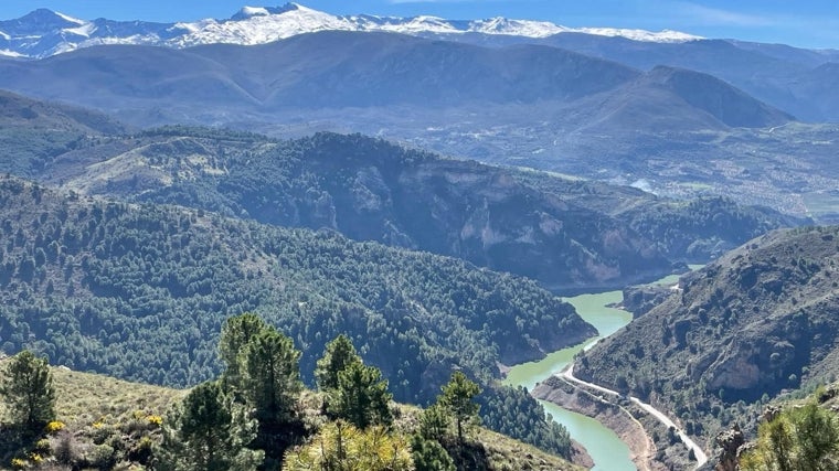 Vistas desde el Camper Park de Beas de Granada.