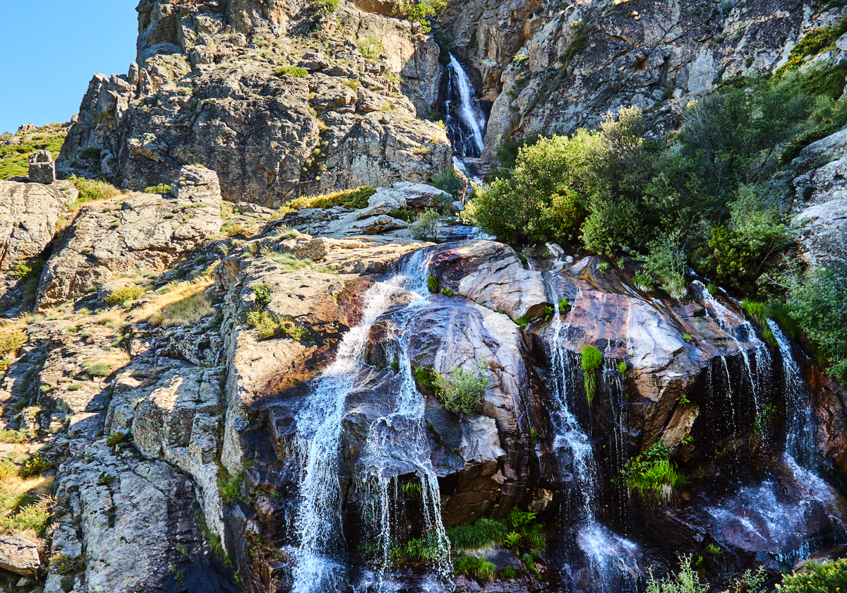 Imagen de la Chorrera de los Litueros, en Somosierra (Madrid)