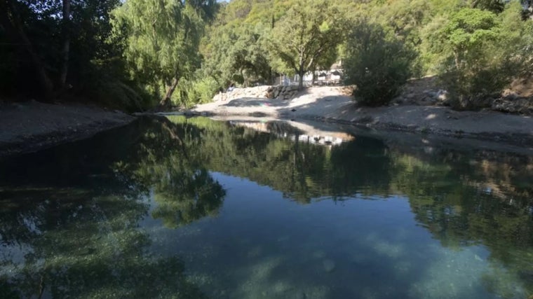 Zonas de baño en el río Genal