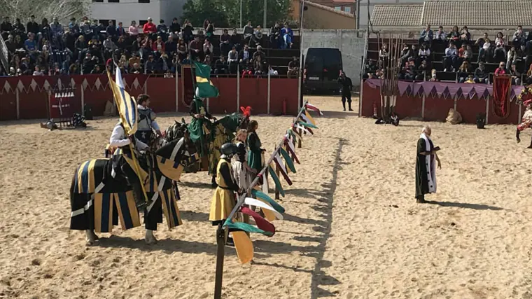 Imagen de torneo de justas en Mercado Medieval de El Álamo