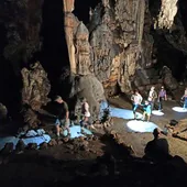 Interior de la cueva paleolítica de Ardales