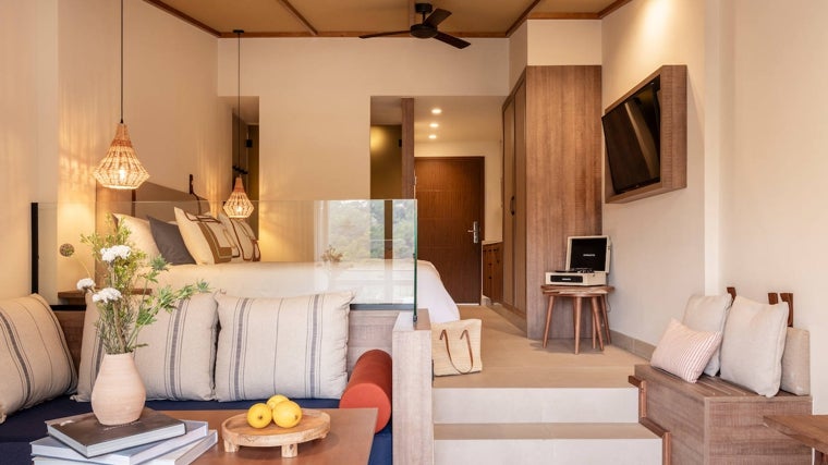 Una de las habitaciones del Zel Costa Brava