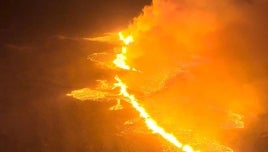 Sin precedentes en Islandia: el flujo de magma bajo Grindavik llegó a tener más de dos veces y media el caudal de las cataratas del Niágara