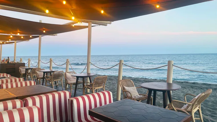 Imagen del restaurante Soleo, ubicado a pie de playa