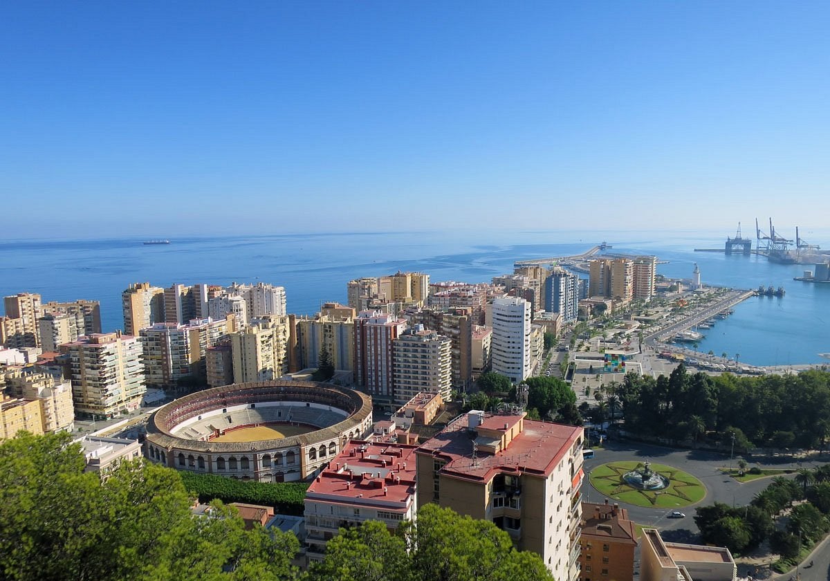 Vistas desde el Mirador Natural de Gibralfaro