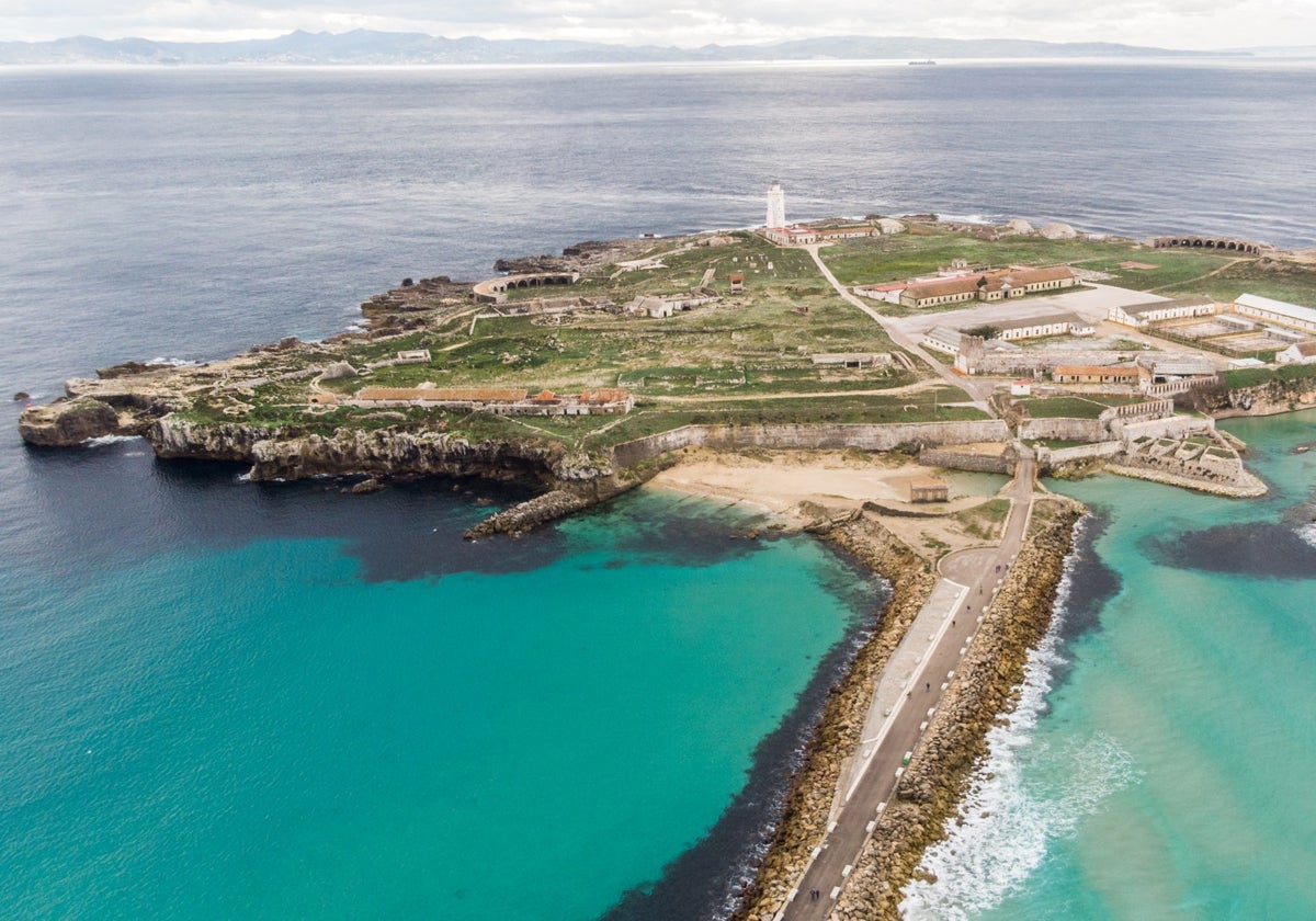 Vista de la Isla de las Palomas en la localidad gaditana de Tarifa