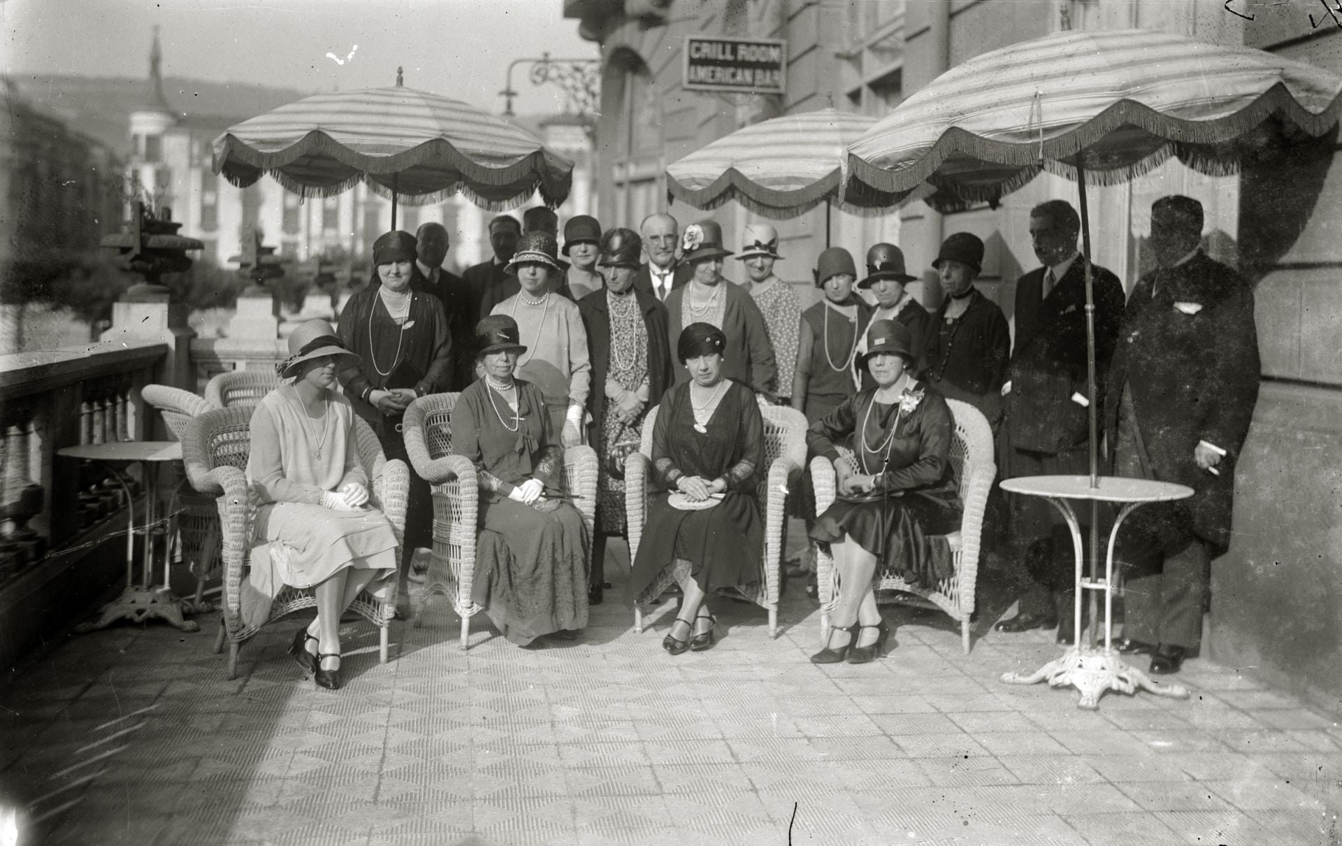 Una de las fotos históricas que conserva el hotel María Cristina