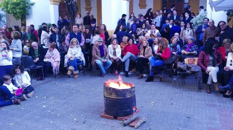 Imagen de archivo de una zambomba en Jerez de la Frontera