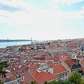 Vista de la ciudad de Lisboa desde el Castillo de San Jorge