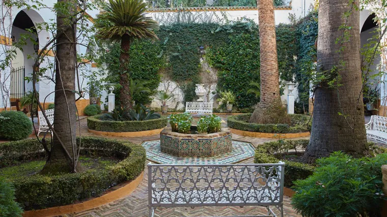 Patio del Aceite, en el Palacio de Las Dueñas