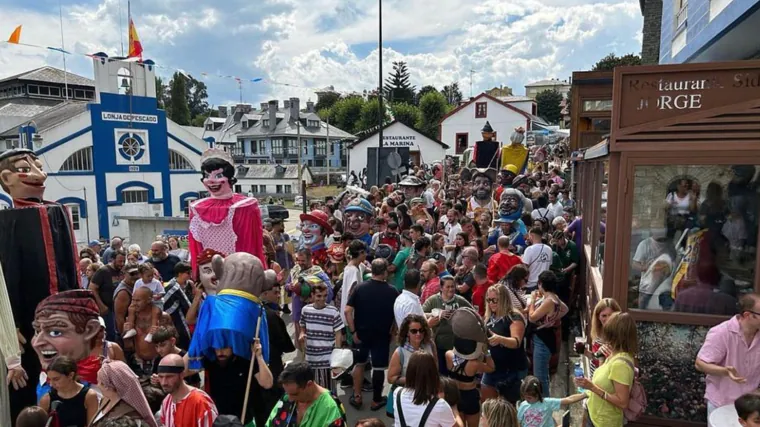 Imagen de las fiestas de Las Telayas en Puerto de Vega