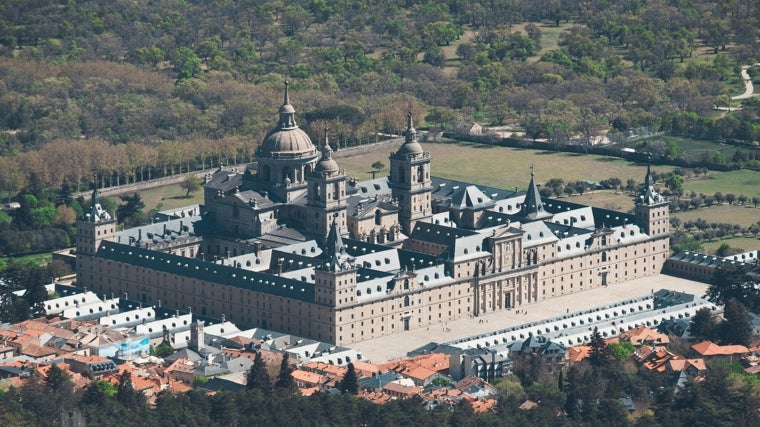 Vista aérea del Monasterio de San Lorenzo de El Escorial