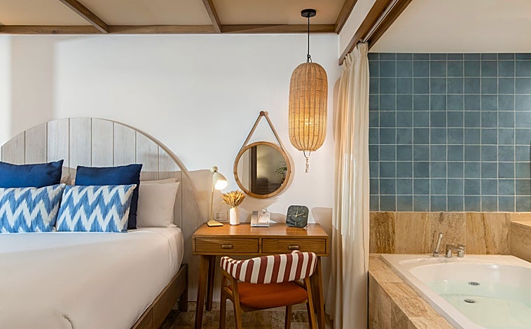 Imagen principal - Así será Zel Punta Cana, de Meliá y Rafael Nadal.